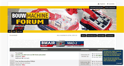 Desktop Screenshot of bouwmachineforum.nl
