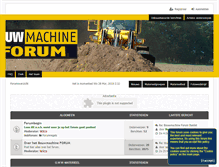 Tablet Screenshot of bouwmachineforum.nl